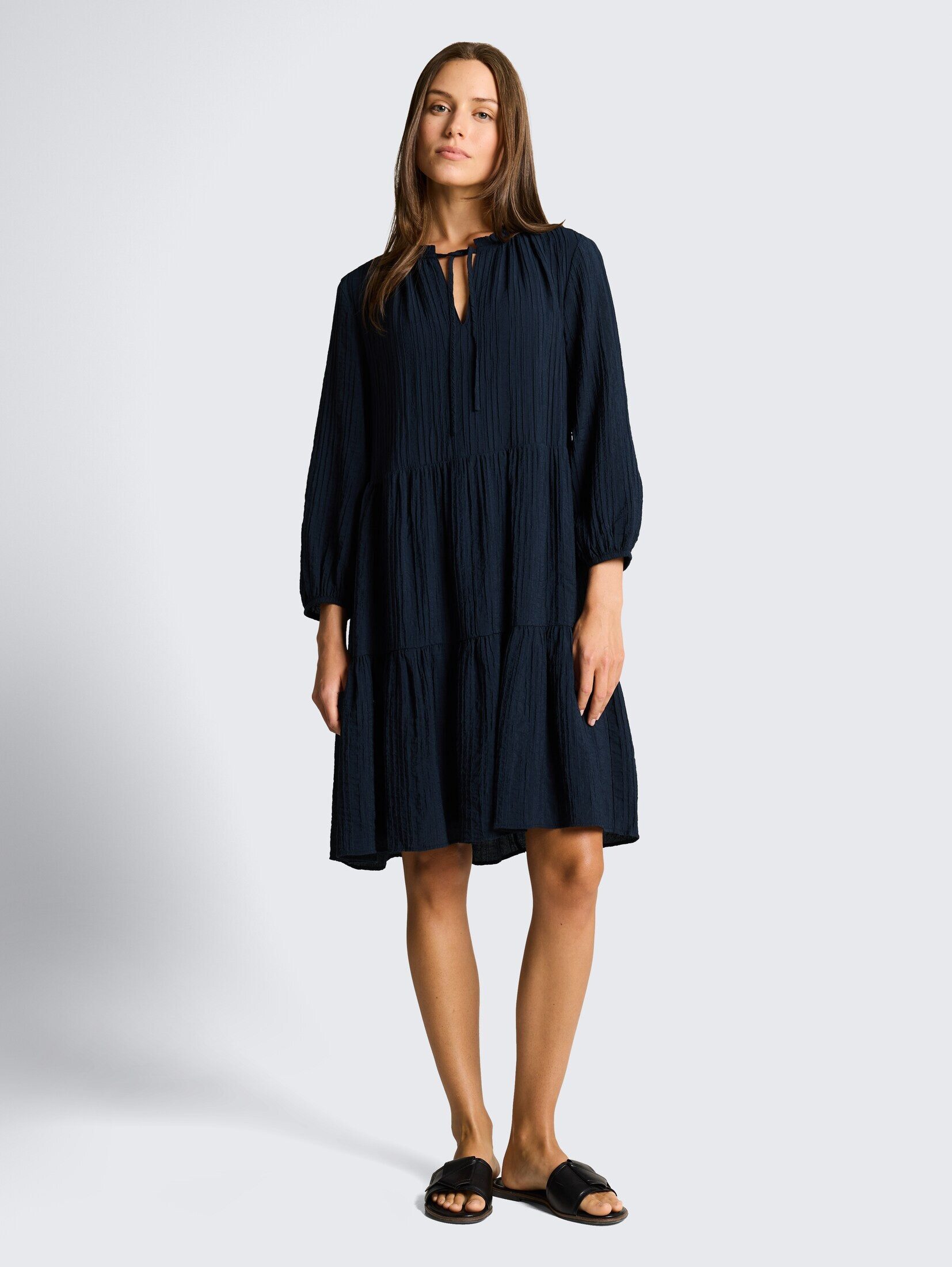 TOM TAILOR Sommerkleid Kleider & Jumpsuits Crinkle Kleid mit Volants