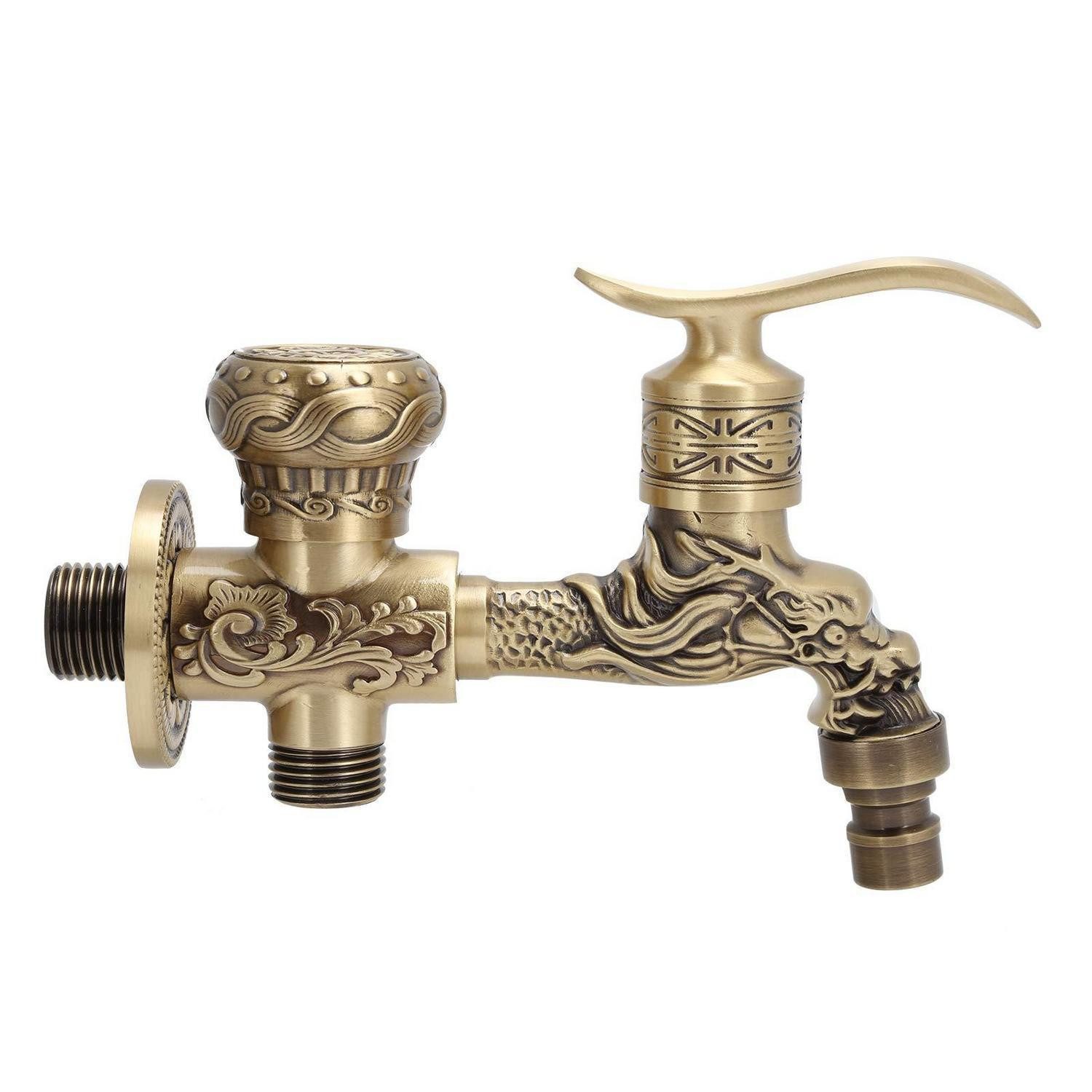 LuxusKollektion Wasserbar Gartenwasserhahn Drache Messing Wandarmatur