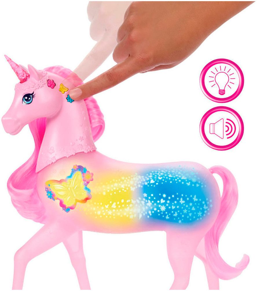 Barbie Spielfigur Magisches Zaubereinhorn, mit Licht und Sound günstig online kaufen