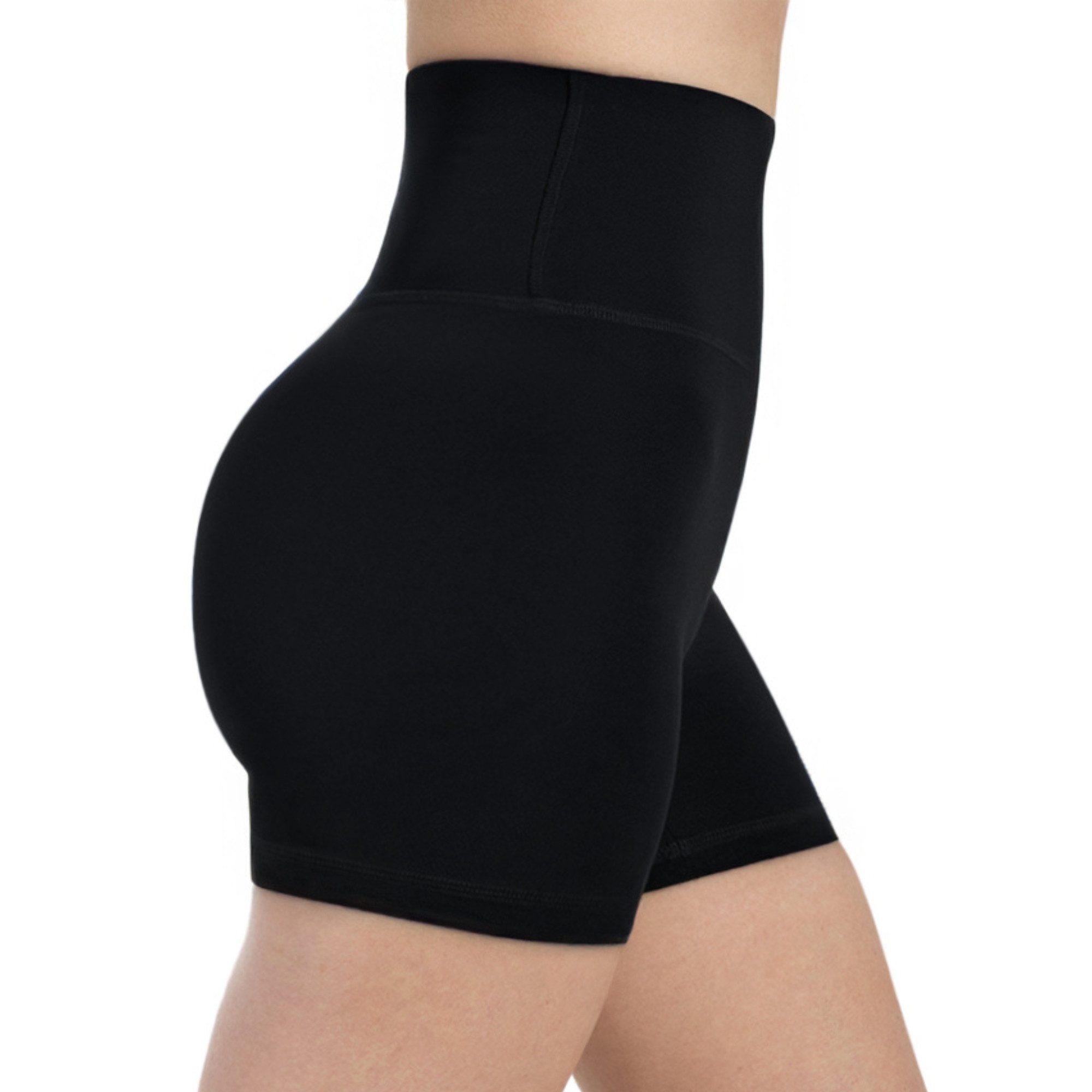 Smilodox Shorts SoftFeel Leola, High Waist Yogashorts, atmungsaktiv, 4-Wege-Stretch, Radlerhose, schnelltrocknend feuchtigkeitsableitend, Yoga Pilates