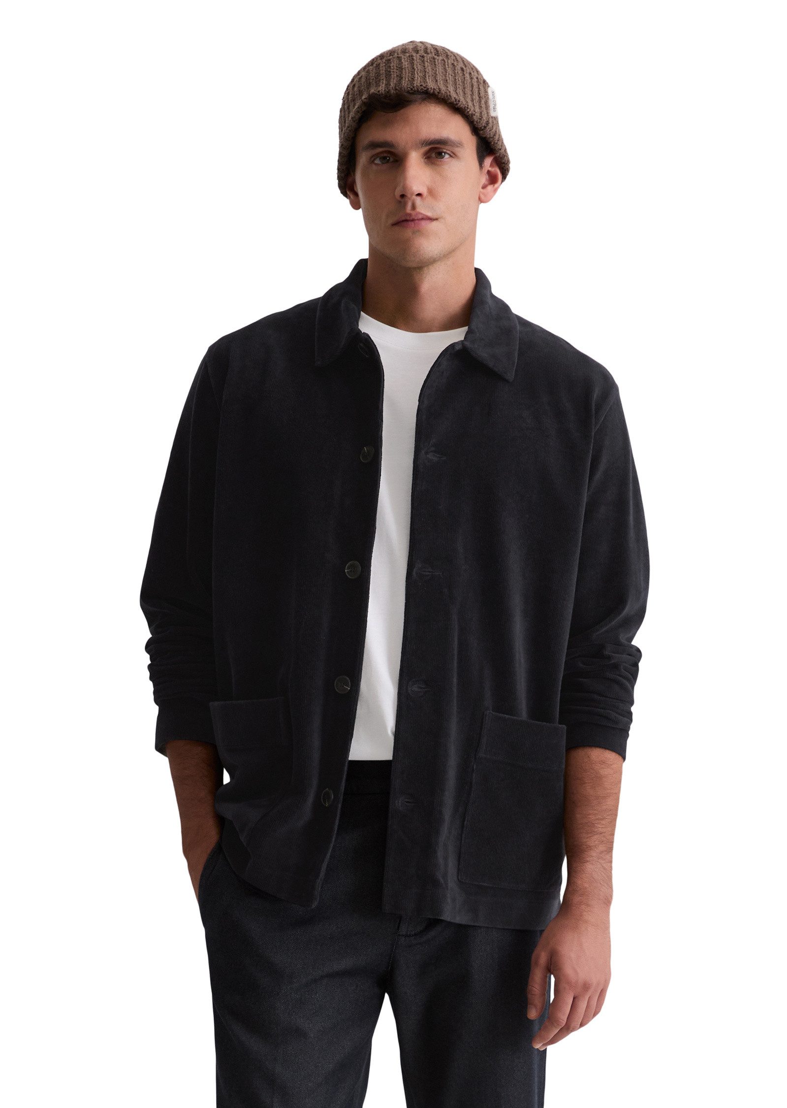 Marc O'Polo Sweatjacke aus schwerem Bio-Baumwoll-Cord günstig online kaufen