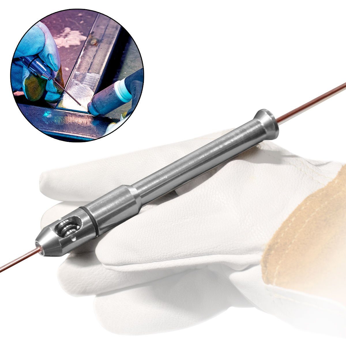 STAHLWERK Elektrowerkzeug-Set WIG Schweißdrahthalter TIG Pen für Schweißstäbe