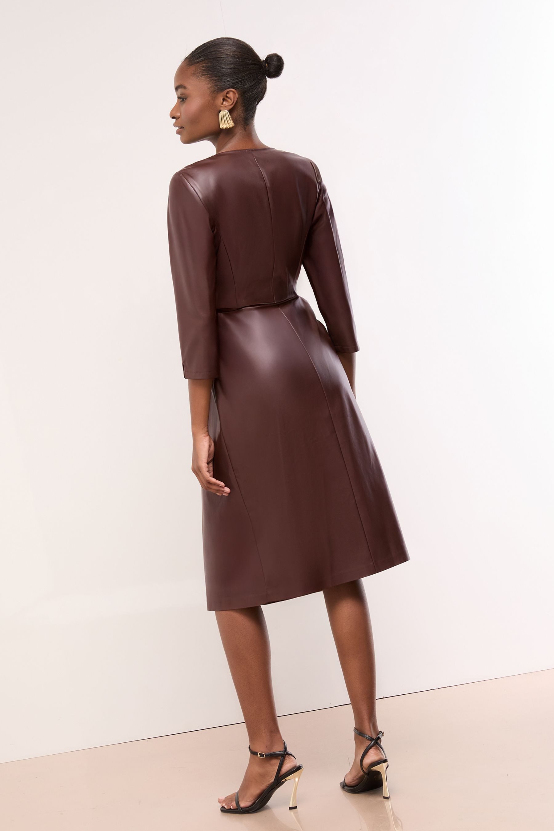 LIPSY Midikleid Lipsy Wickelkleid in Midilänge, Kurzgröße (1-tlg)