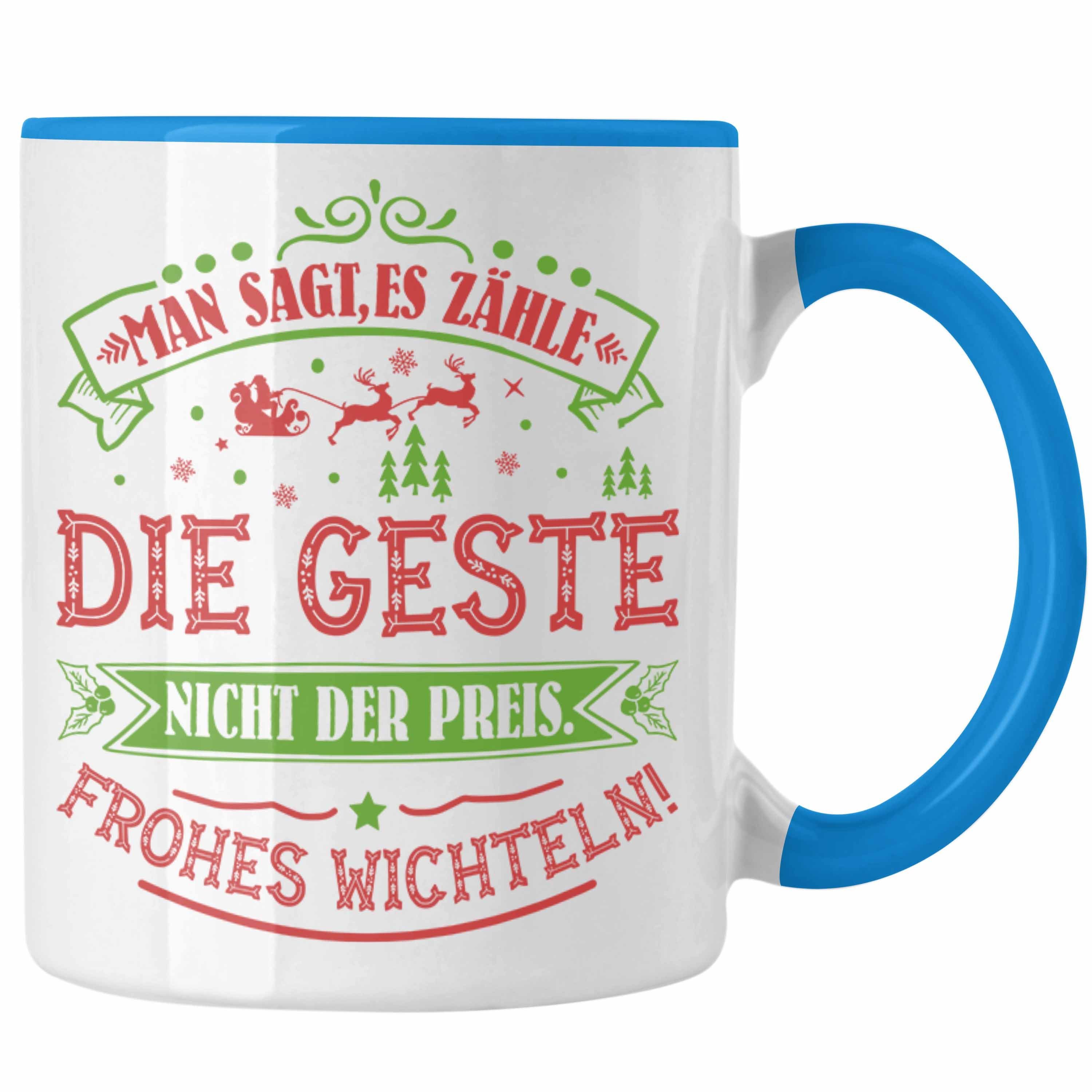 Tasse Tasse für Blau 20 für Wichteln Wichtelgeschenk Trendation Kollegen Euro Wichtel Frauen