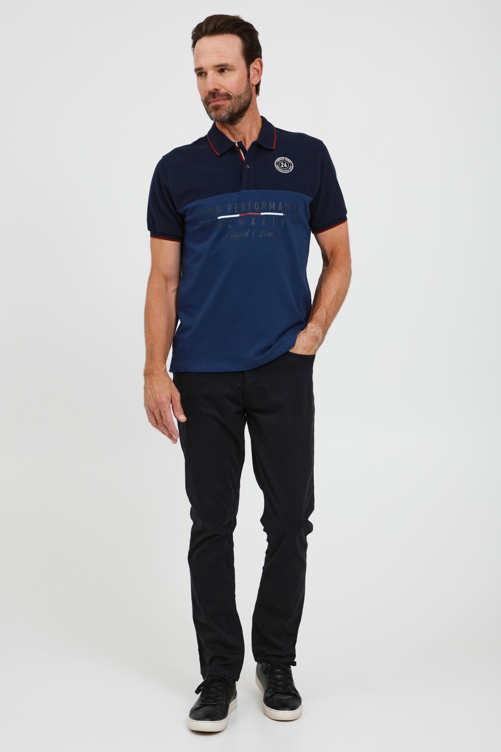 FQ1924 Poloshirt FQReynir Klassisches Poloshirt mit modernem Print günstig online kaufen