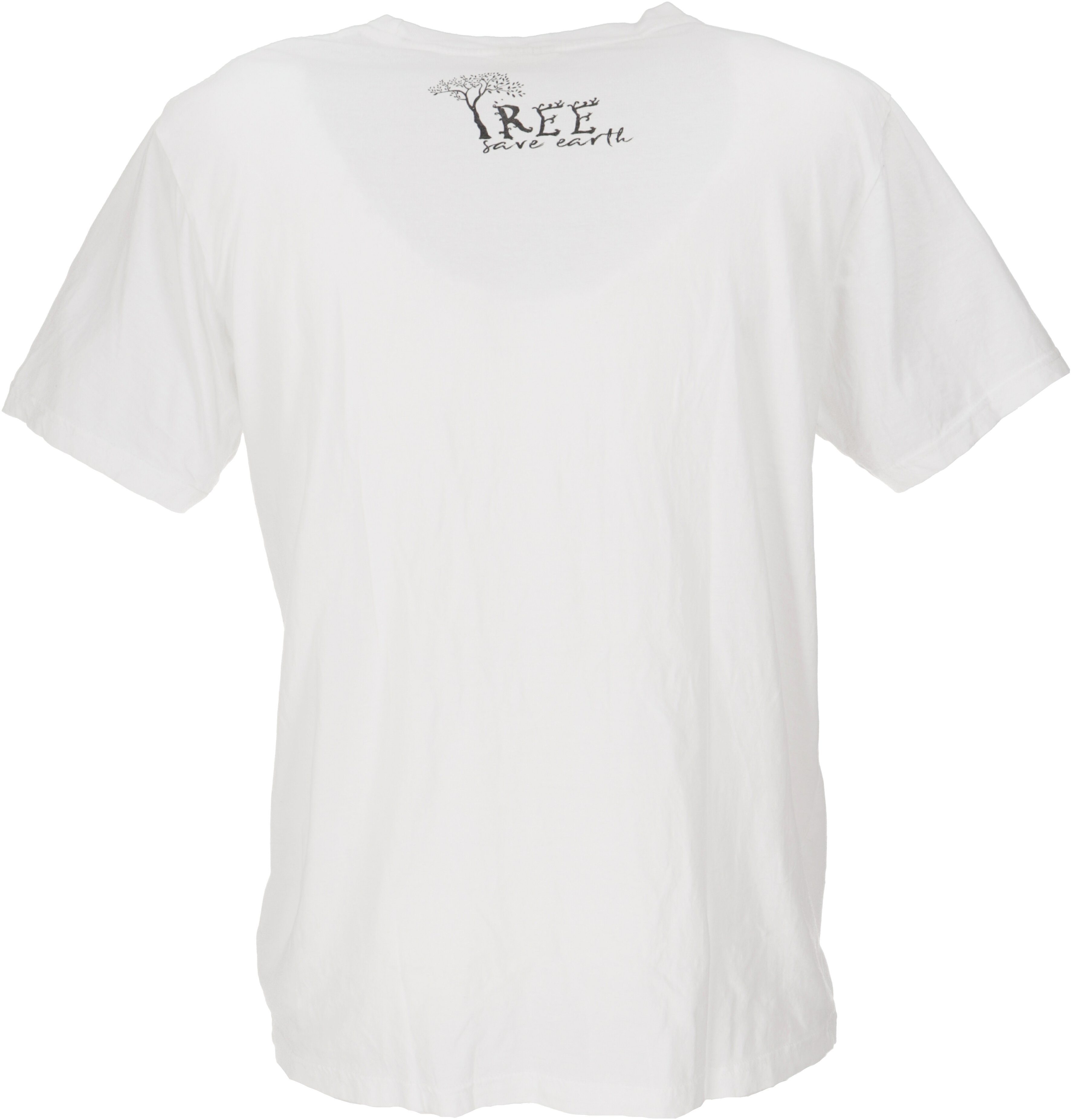 Guru-Shop T-Shirt Retro T-Shirt, Tree save earth T-Shirt - Finger.. Retro günstig online kaufen