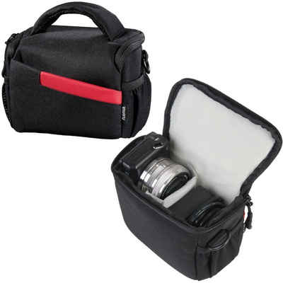 Hama Kameratasche »Kameratasche Bahamas 100 Schwarz«, Inneneinteilung, Schultergurt, Tragegriff, Seitentaschen, passend für DSLR SLR Systemkamera Camcorder
