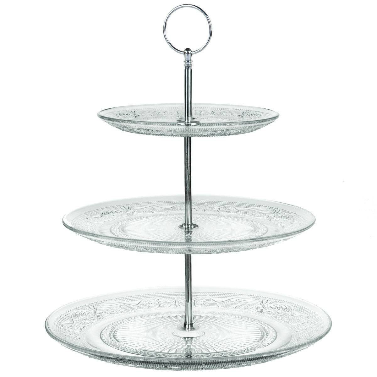 Secret de Gourmet Servierständer Etagere aus Glas RENAISSANCE, 3 Ebenen, Glas, (einzeln, einzeln)