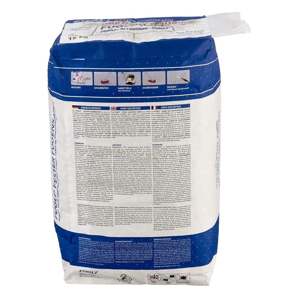 FUGLI® Fugensand Fester Premium Fugensand 15kg, ideal für schmale Fugen, un günstig online kaufen