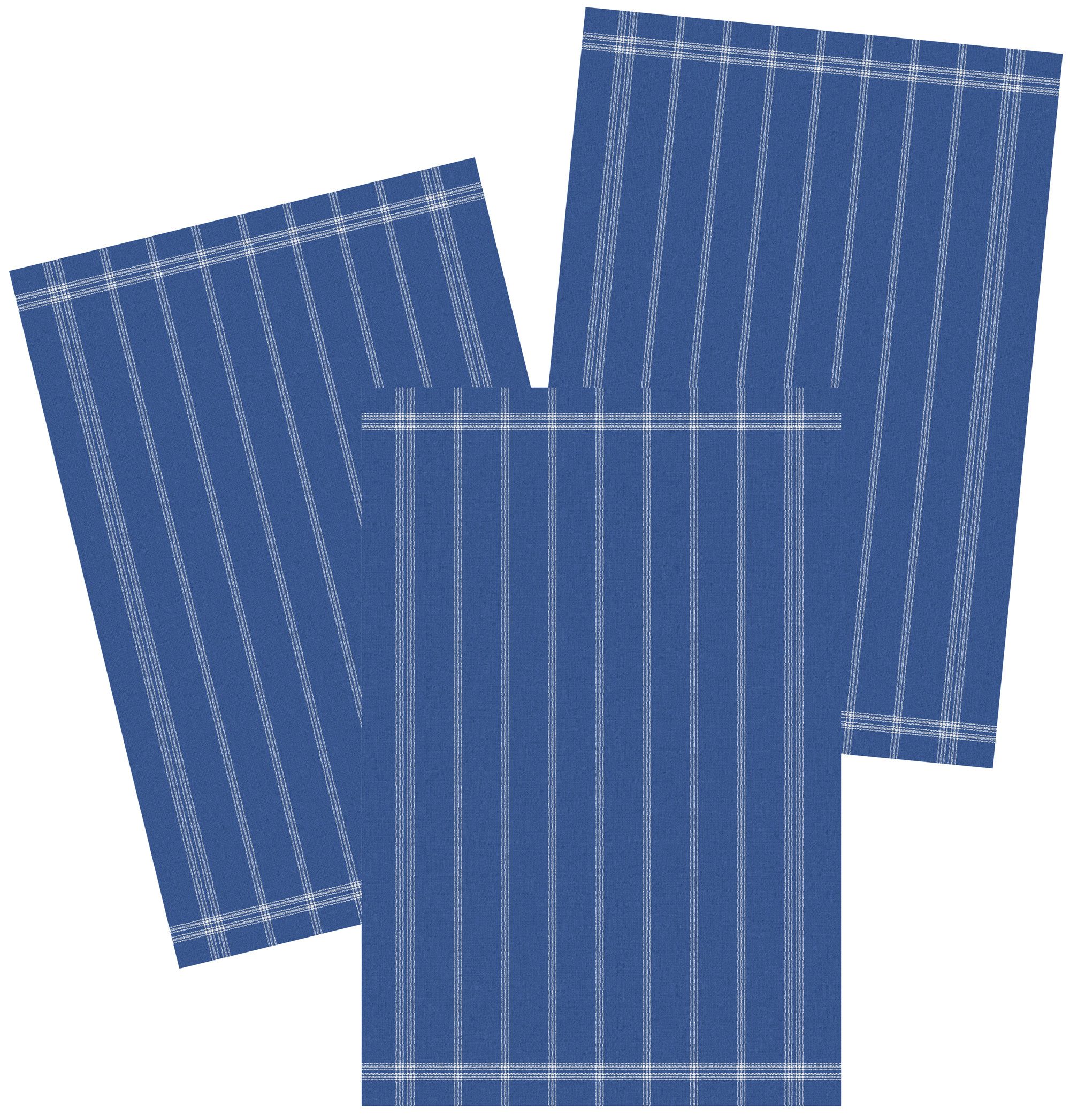Kracht Geschirrtuch Scandic Streifen, (3-tlg., 3-teilig), 3er Pack Geschirrtücher (3 Stück), ca. 50 x 70 cm, Halbleinen