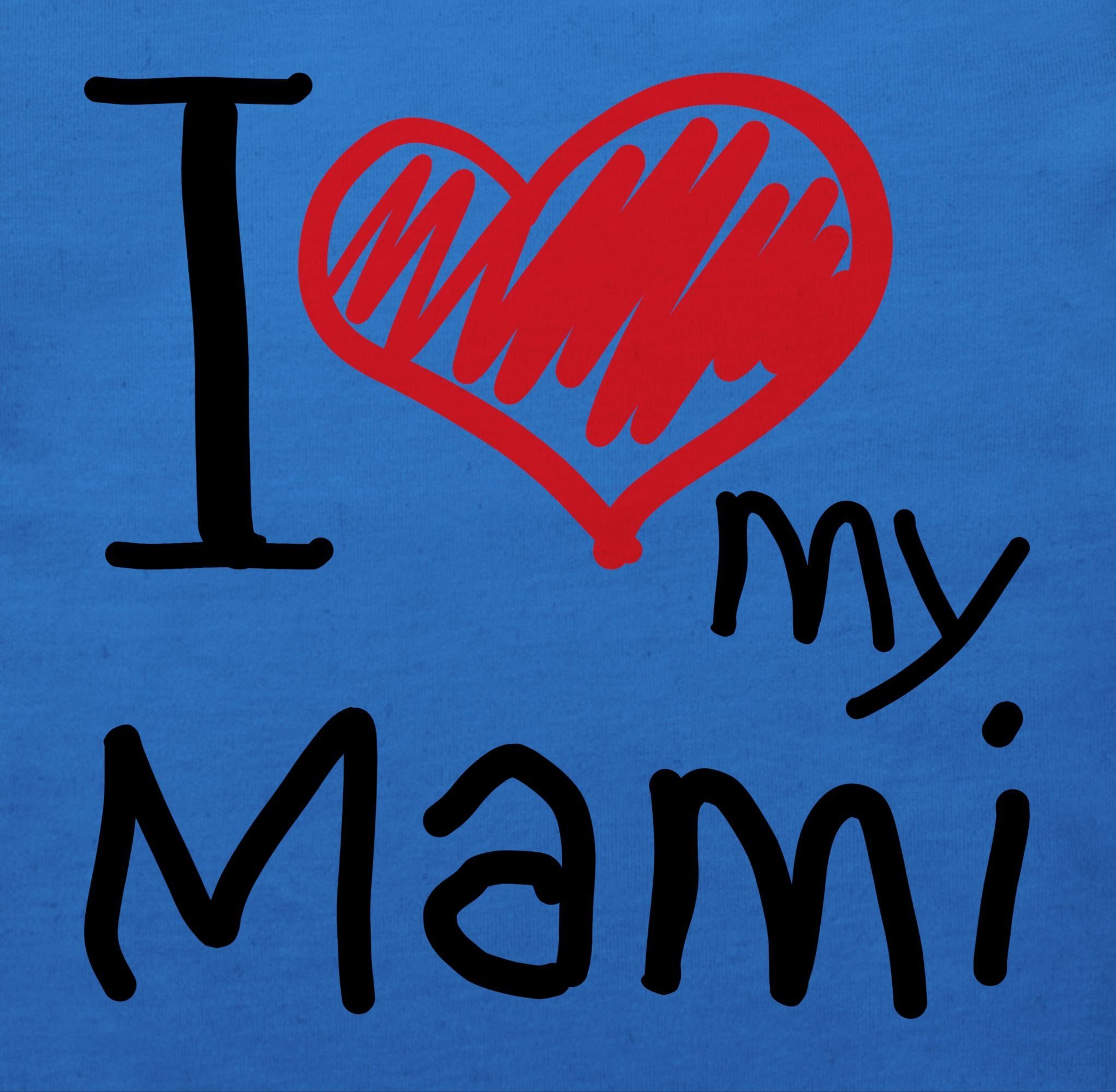 Royalblau I Mami T-Shirt Muttertagsgeschenk Shirtracer 3 my love