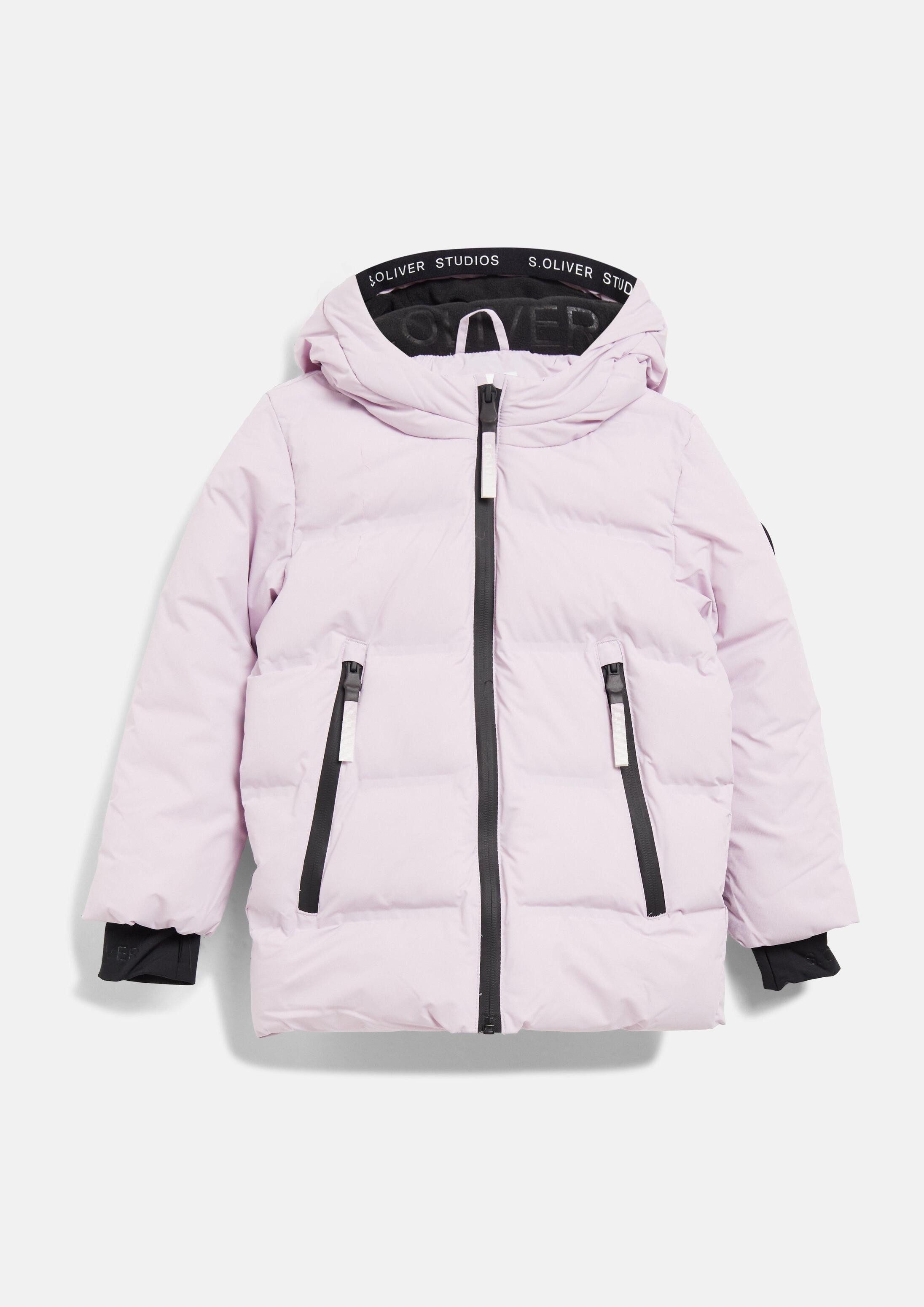 s.Oliver Winterjacke Outdoor-Jacke Wasserabweisende Unisex Outdoor-Jacke mit Fleecefutter