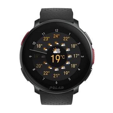 Polar VANTAGE V3 Smartwatch (3,5 cm/1,39 Zoll), Premium-Multisportuhr Silikon-Armband S-L