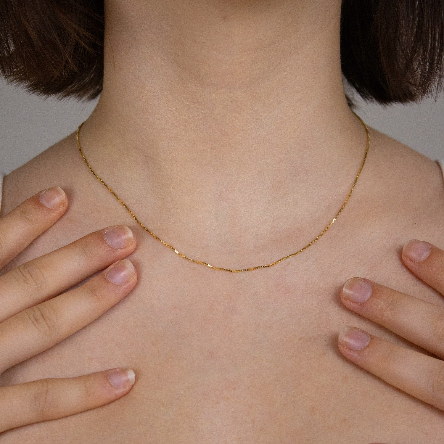 HOPLO Goldkette Goldkette Venezianerkette Länge 42cm günstig online kaufen