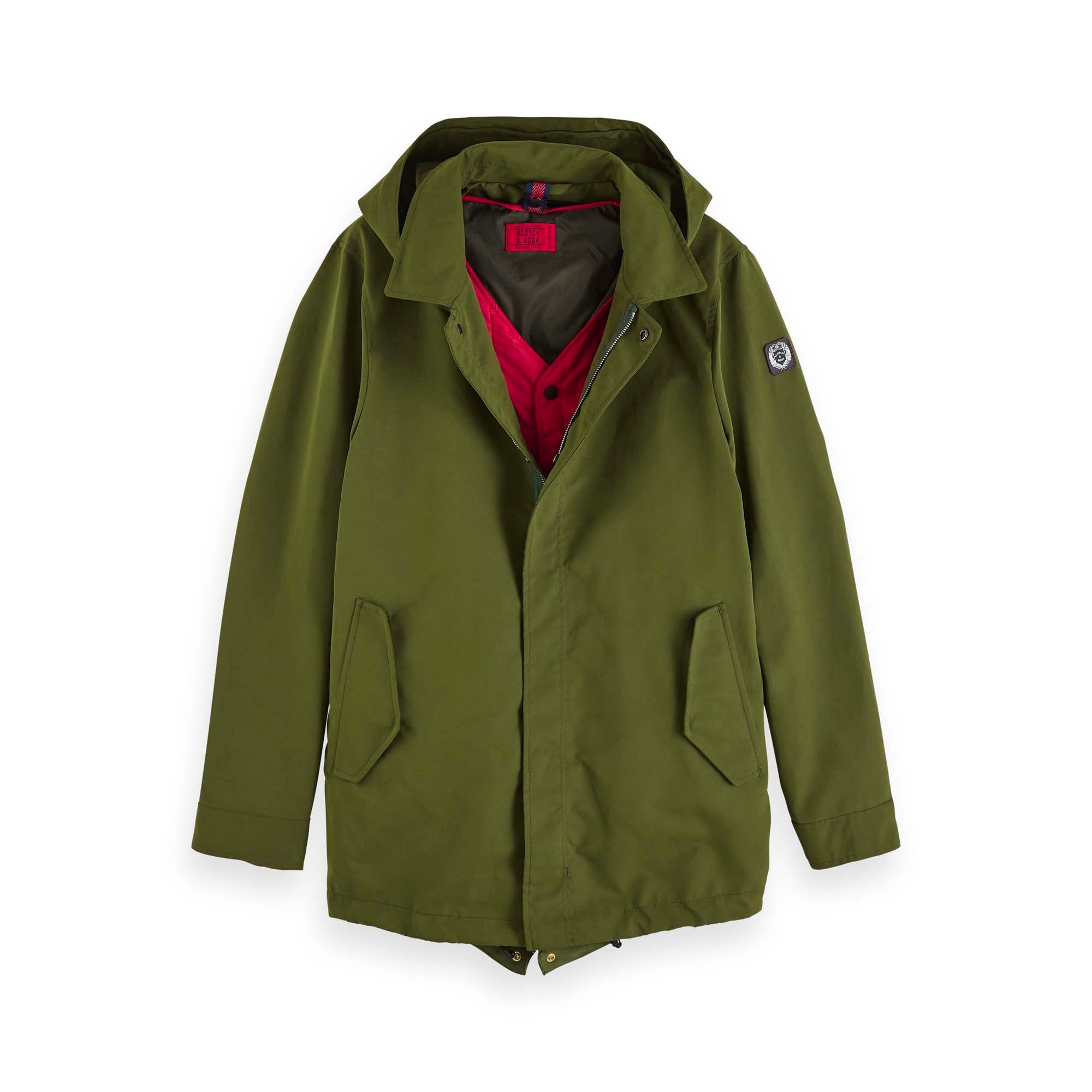 Wintermantel Scotch & Soda Herren Parka with inner bodywarmer 152004