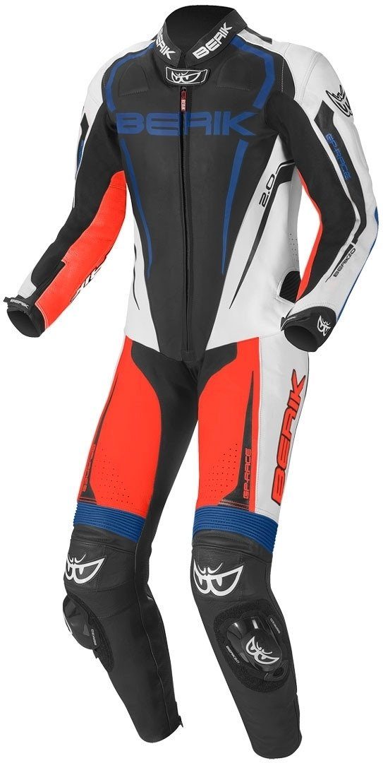 Berik Motorradkombi Race-X 1-Teiler Motorrad Lederkombi Black/White/Red/Blue