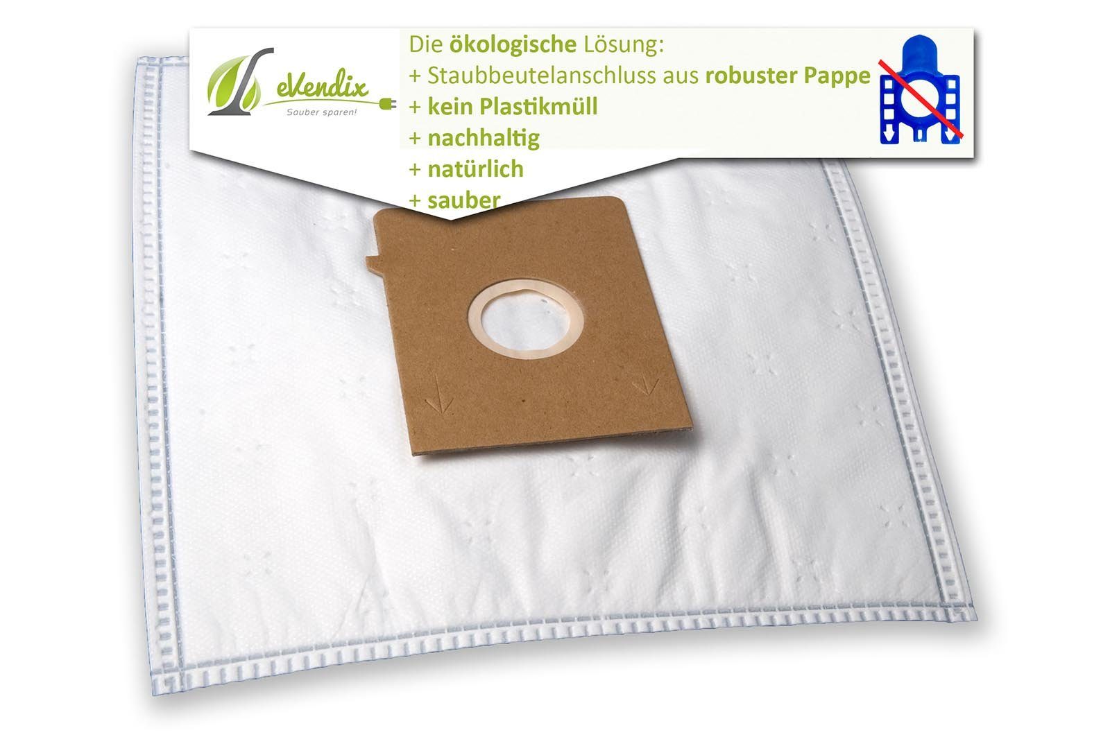 EVendix 30 Sacchetti Per Aspirapolvere + 3 Microfiltri Compatibili Con Flink E Sauber R 070 - Materiale Multistrato, Alta Filtrazione, Mantiene L'Aspirazione Forte Fino A Pieno Carico