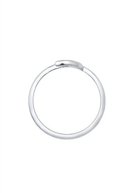 Elli Fingerring Halbmond Luna Basic Astro Cut-Out 925er Silber