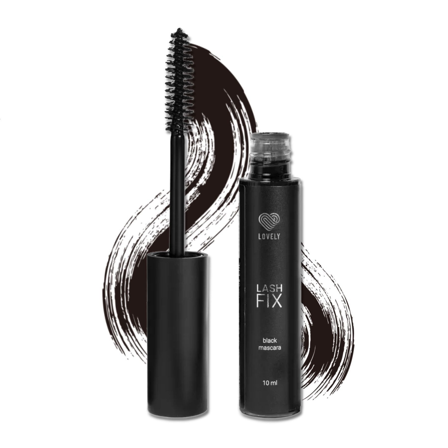 Lovely Mascara Wimperntusche für Wimpernverlängerung mit Fixiereffekt Lovely, 1-tlg., Mascara