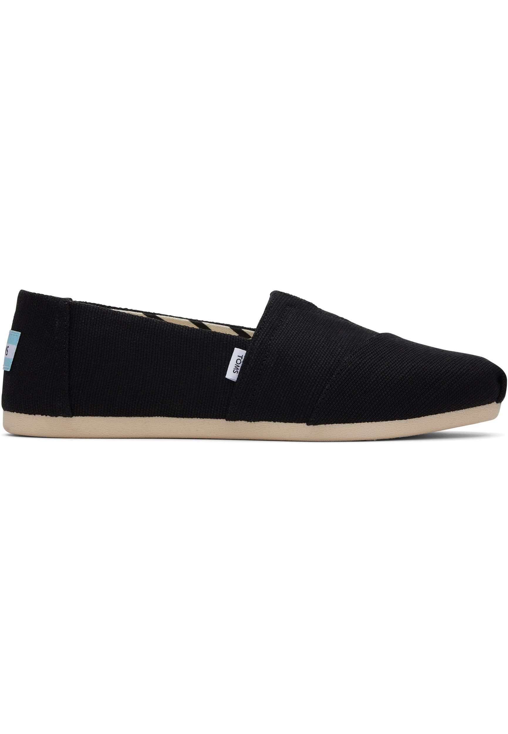 TOMS ALPARGATA Espadrille Black Heritage Canvas