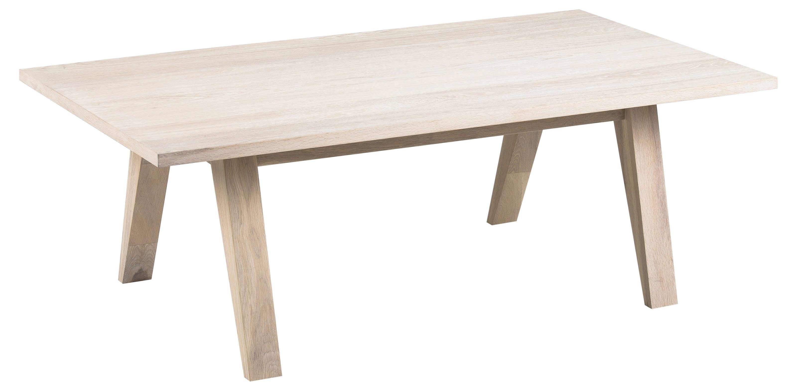 Couchtisch in Eiche weiss pigmentiert - 130x45x70cm (BxHxT)
