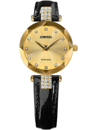 JOWISSA Schweizer Uhr Jowissa J5.615.S Facet Strass Damenuhr 25mm 5ATM