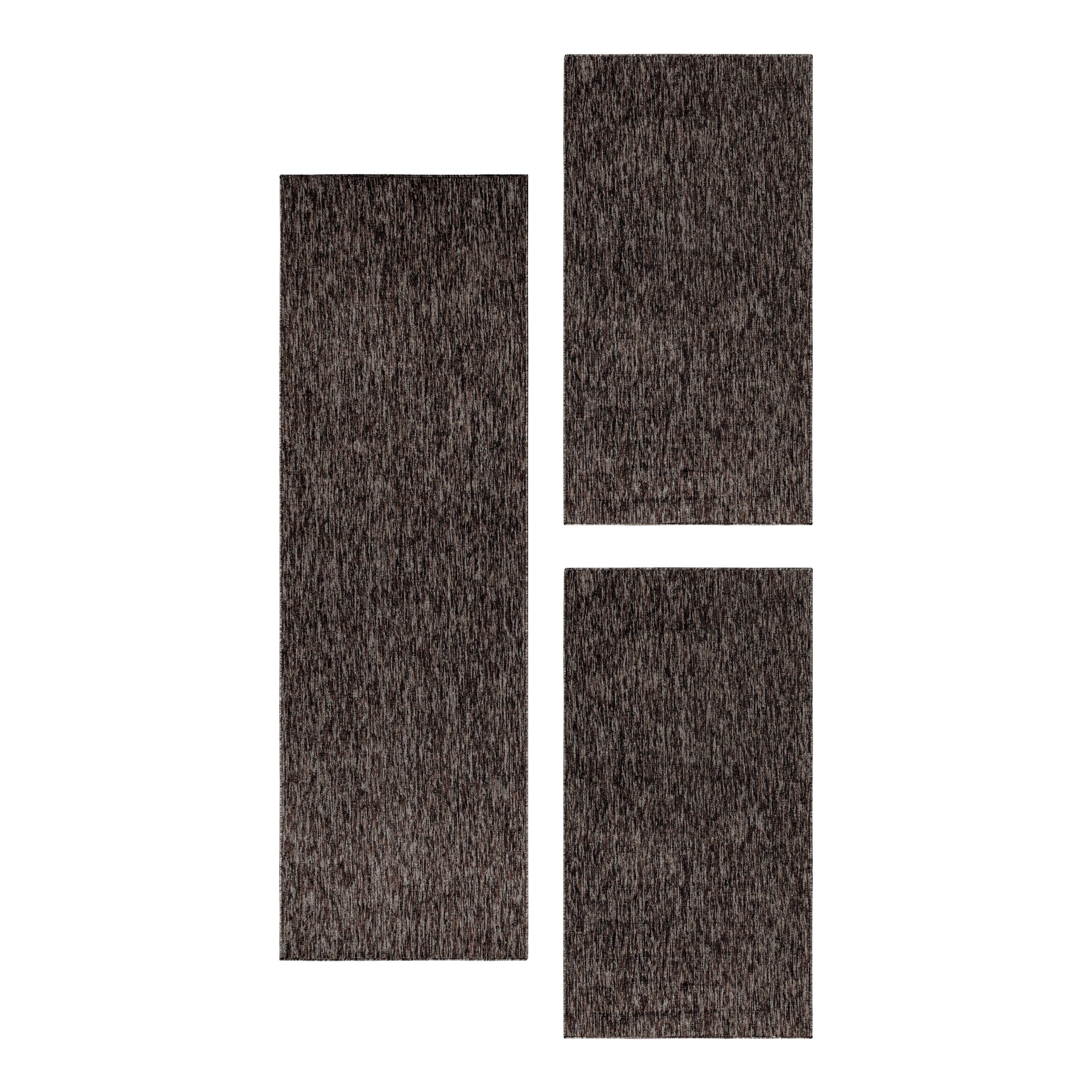 SIMPEX24 Kurzflor-Bettumrandung Unicolor - Einfarbig, Höhe 7 mm, (Bett-Set, günstig online kaufen