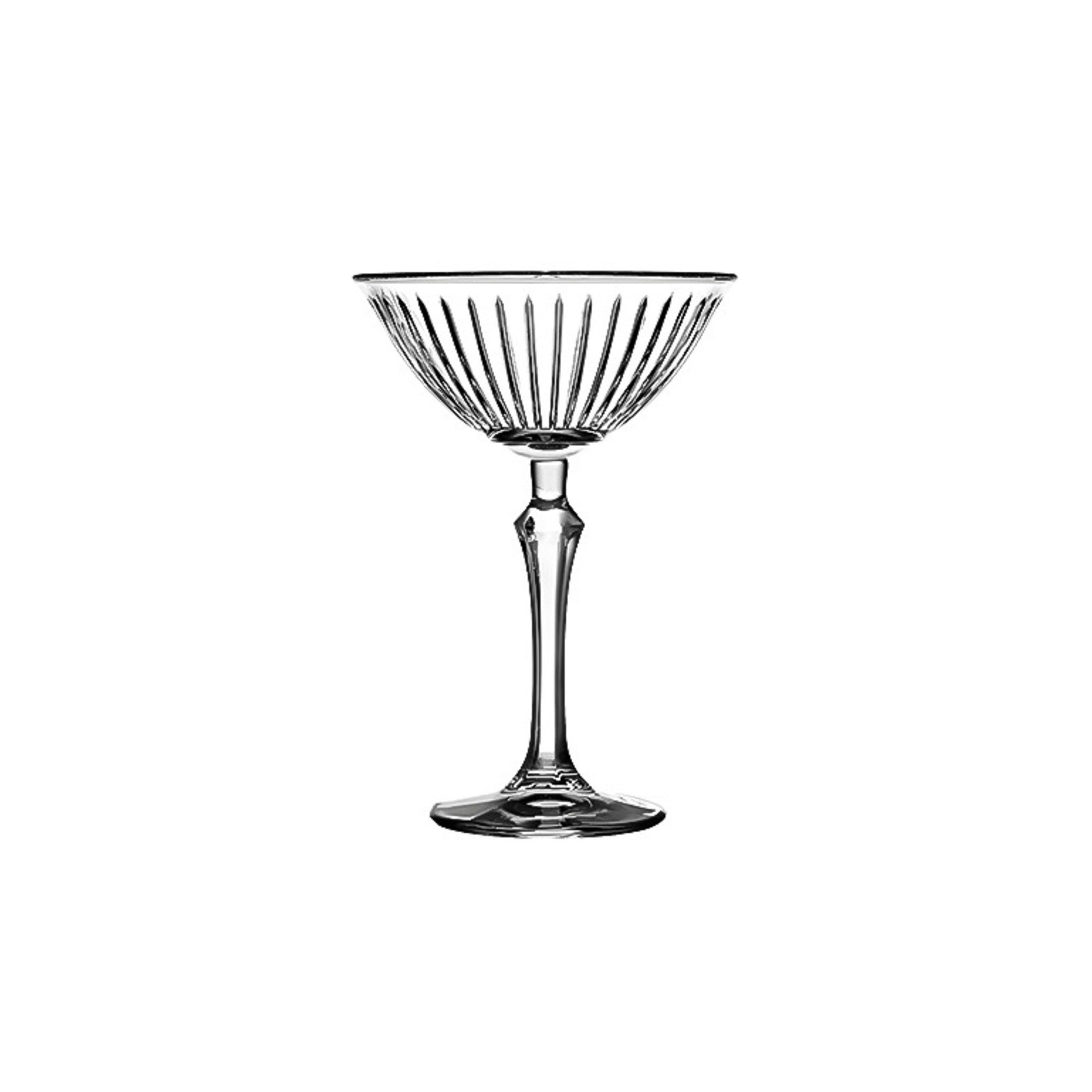 Martiniglas 4 Tlg. Gläser-Set Transparent 220 ml Martiniglas, Cocktailglas
