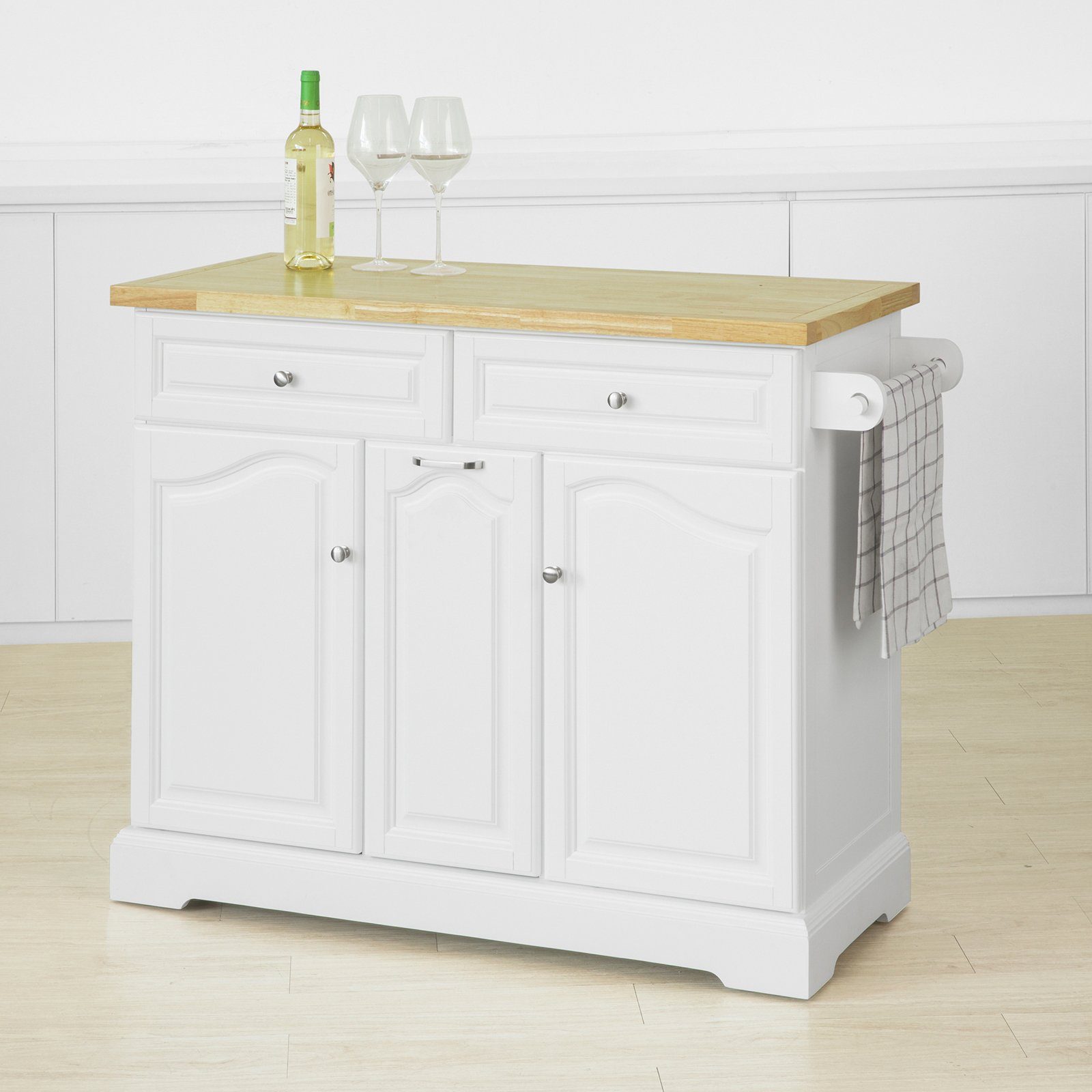 SoBuy Küchenwagen FKW100/FKW101, Kücheninsel Küchenschrank Sideboard günstig online kaufen