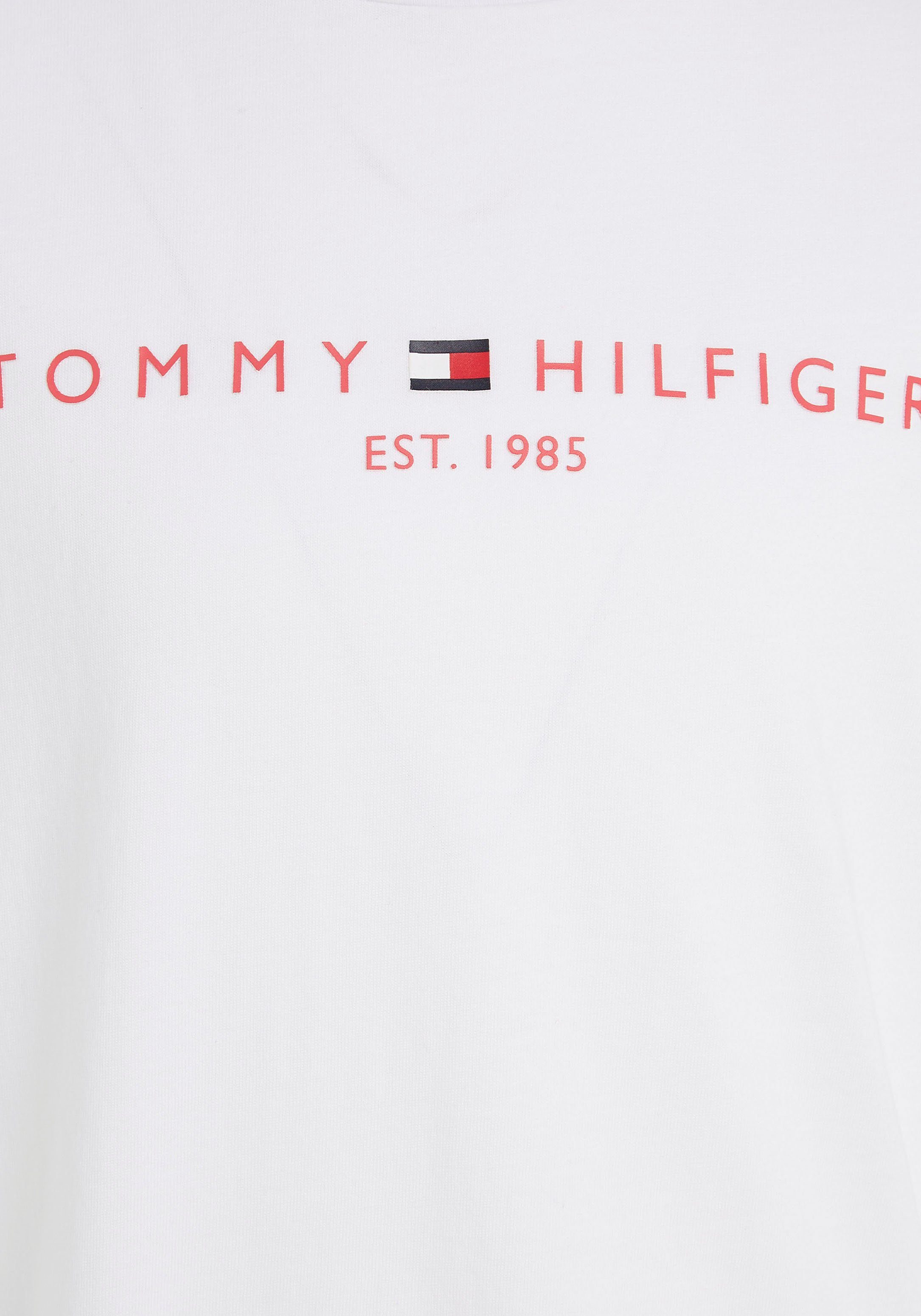 SET ESSENTIAL Tommy Ärmeln kurzen mit SHORT TEE Desert-Sky Hilfiger Sweatshirt