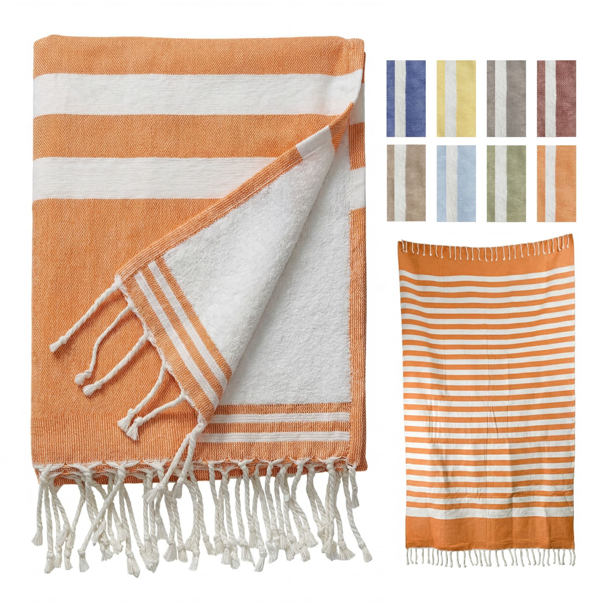furora HOLIDAY Badetuch Saunahandtuch 100x200 cm Frottier - Badetuch XXL Strandhandtuch Groß, Frottee und Badetuch zugleich aus 100% Baumwolle in brillanten Farben