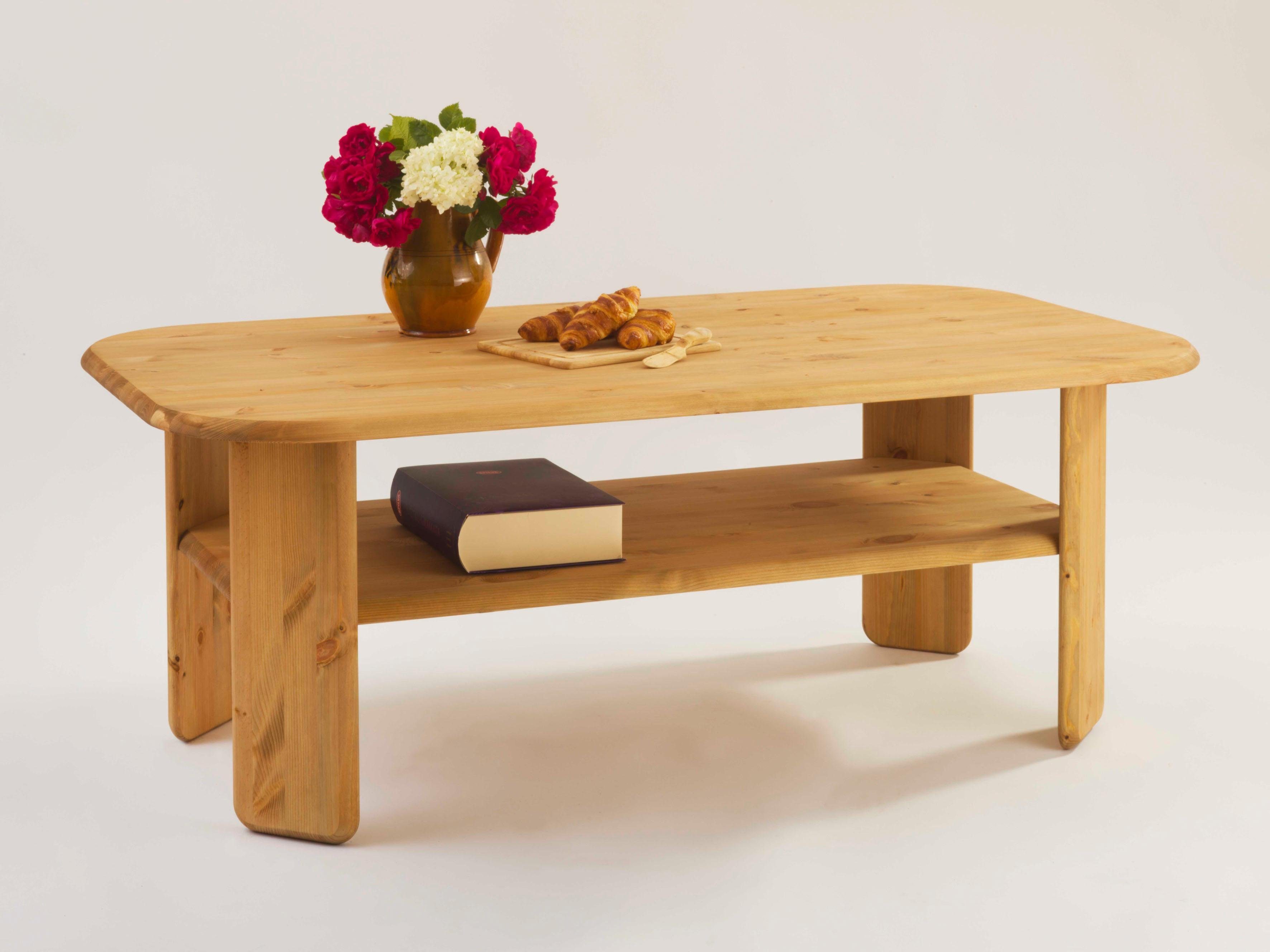 OTTO home Couchtisch Jayden 1, Breite 139 cm, aus massivem Kiefernholz