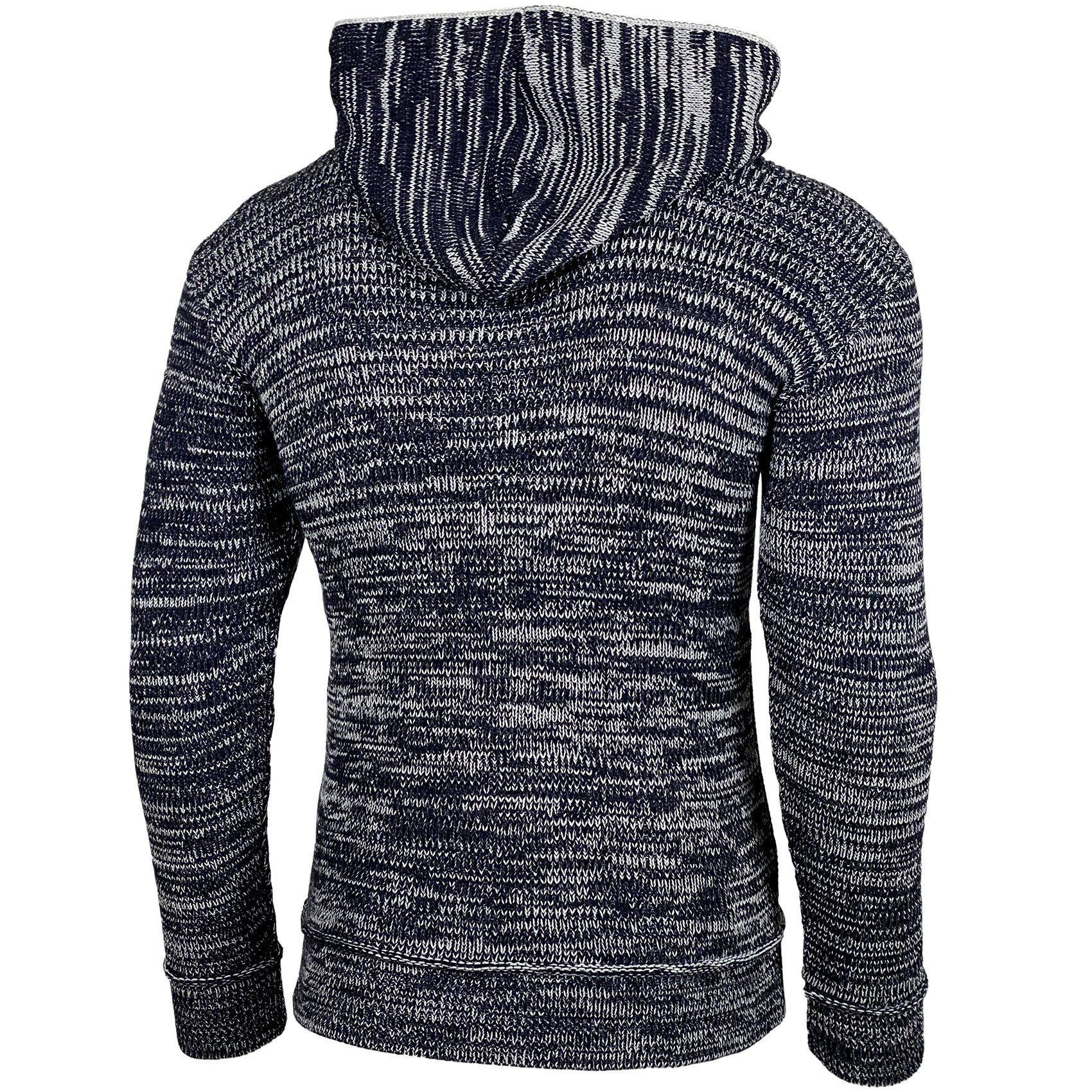Baxboy Strickpullover Herren Winter Kapuzenpullover Kapuzenjacke mit Reißverschluss 277