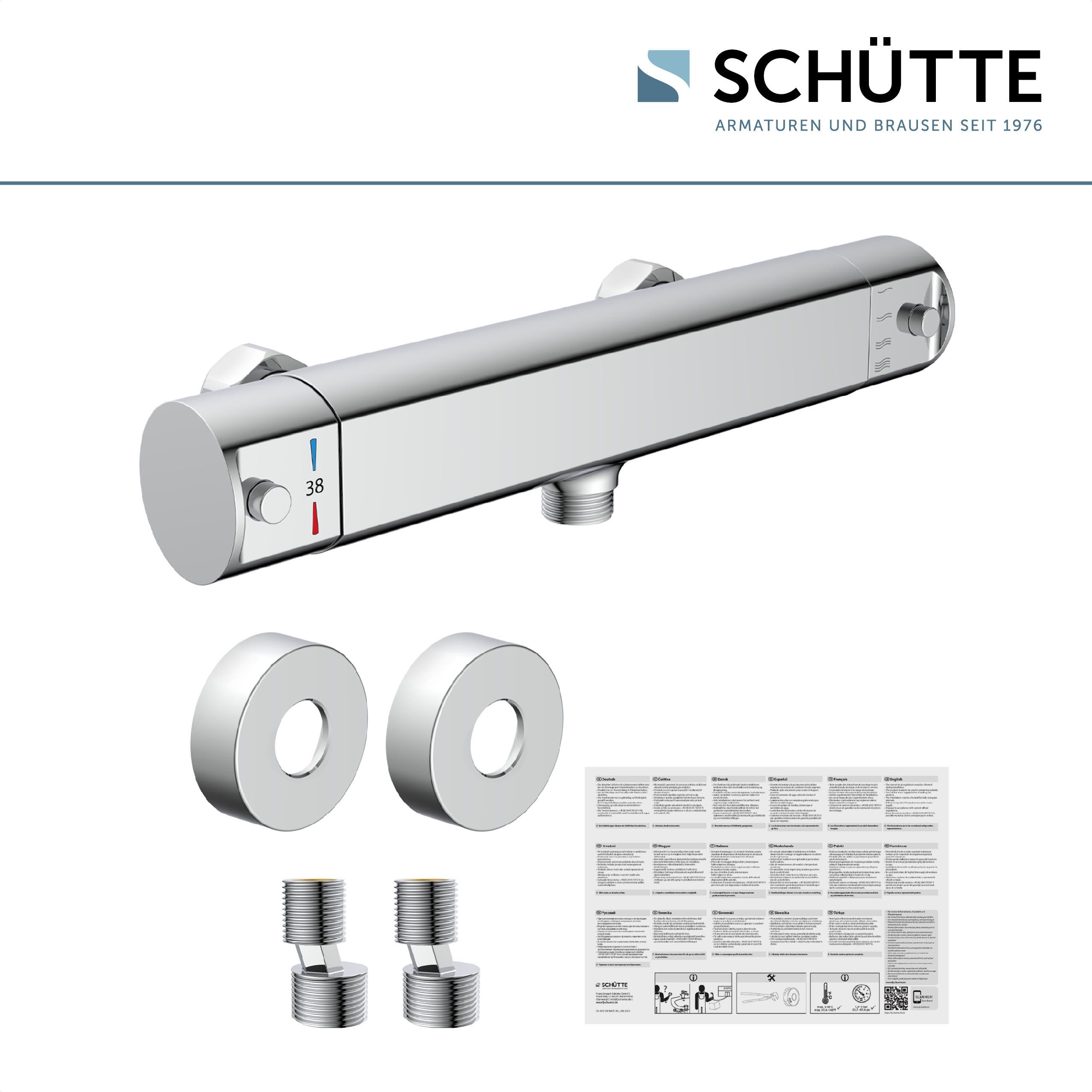 Schütte Brausethermostat VITA wassersparende Eco-Stopp-Funkt., Sicherheitssperre, innovative Kühlung – Bild 3 von 5
