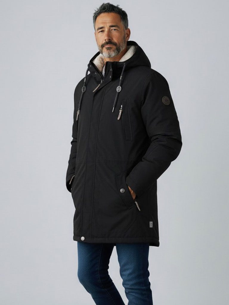 Blue Wave Funktionsmantel Herren Funktionsparka Jacke Kuddel - Parka Winterjacke Funktionsjacke