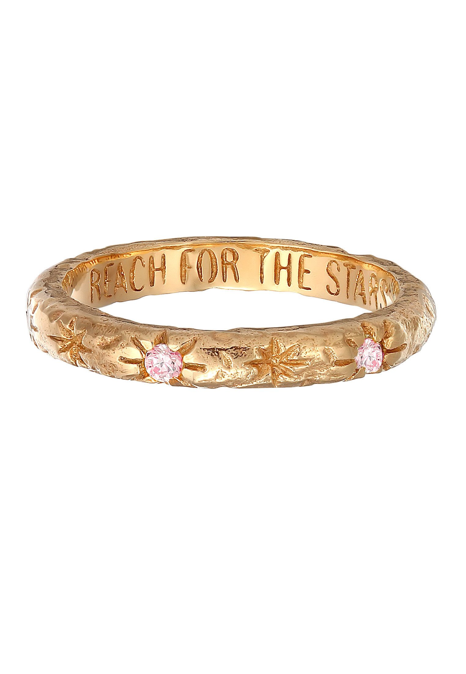 HAZE & GLORY Fingerring Smaragd - Reach for the Stars 375 Gelbgold, Stateme günstig online kaufen