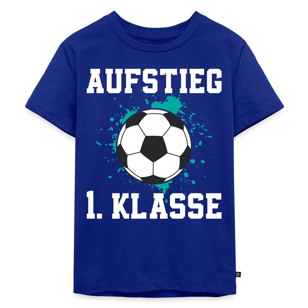Spreadshirt T-Shirt Einschulung Schulkind Fußball Geschenk 1. Klasse Kinder Premium T-Shir (1-tlg)