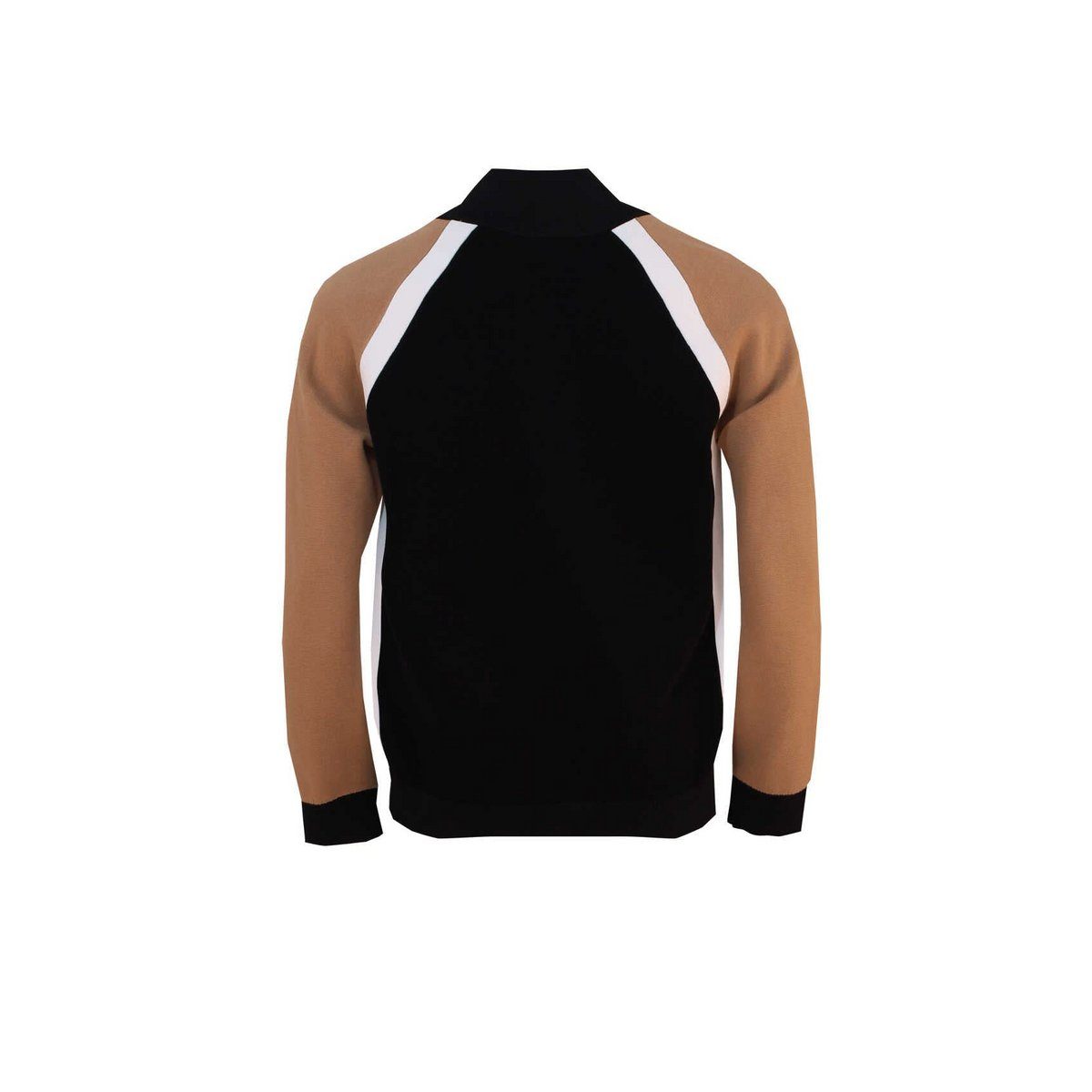 BOSS V-Ausschnitt-Pullover schwarz passform textil (1-tlg)
