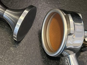 scarlet espresso Küchenmaschinen Zubehör-Set, Tamper »Fino Affilato« inox sharp edge CNC präzisisiongefertigt, Edelstahl, Profitamper präzisisiongefertigt von scarlet espresso