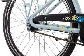 Almrausch Kinderfahrrad Zucker 7 24 Trapez, 7 Gang Shimano Nexus 7 Rücktritt Schaltwerk, Nabenschaltung Rücktritt, Kinderrad 24 Zoll Junge Mädchen blau