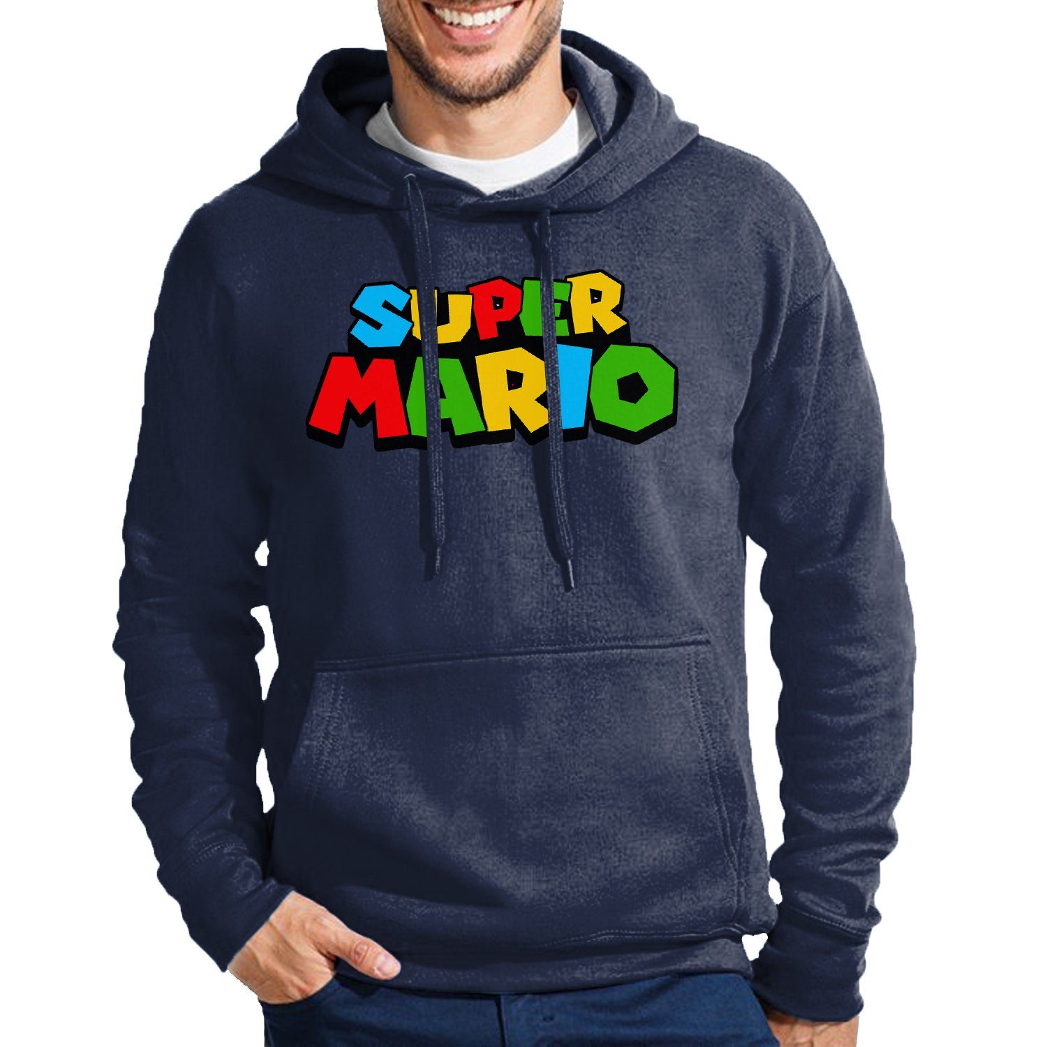 Hoodie Super Mario Retro Gamer Gaming Konsole Spiele Computer
