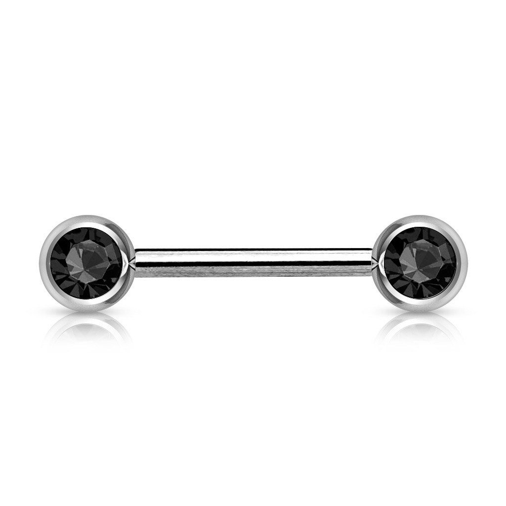 viva-adorno Brustwarzenpiercing Brustpiercing Nippelpiercing Front Kristall günstig online kaufen