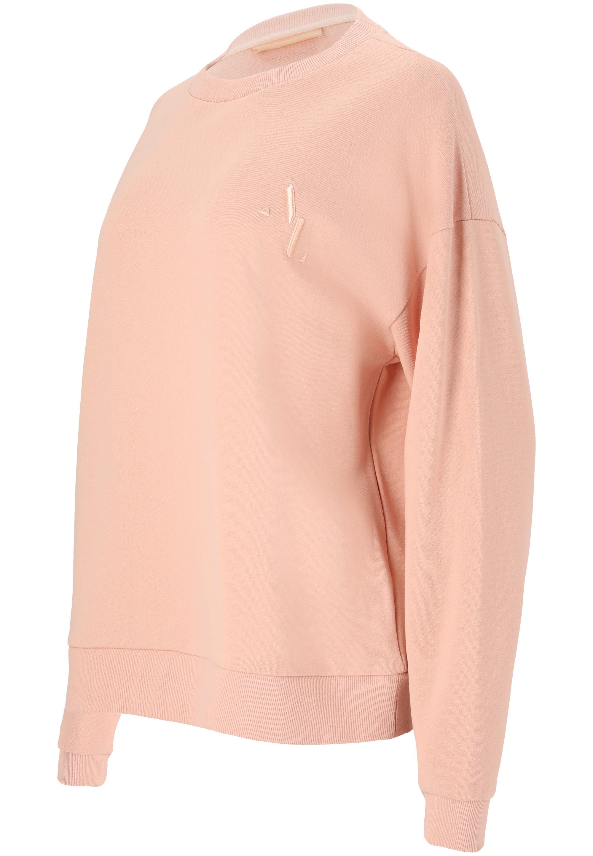 Oversized-Schnitt ATHLECIA rosa Lia lässigen Sweatshirt im