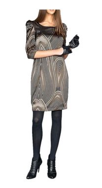 Apart Shirtkleid Apart Damen Satinkleid, grau-taupe