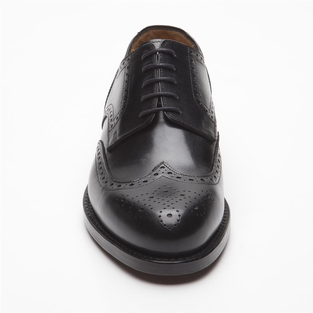 Prime Shoes Prime Shoes LINZ Herren Schnürung Budapester Calf Black EU46,5/UK11,5 Schnürschuh