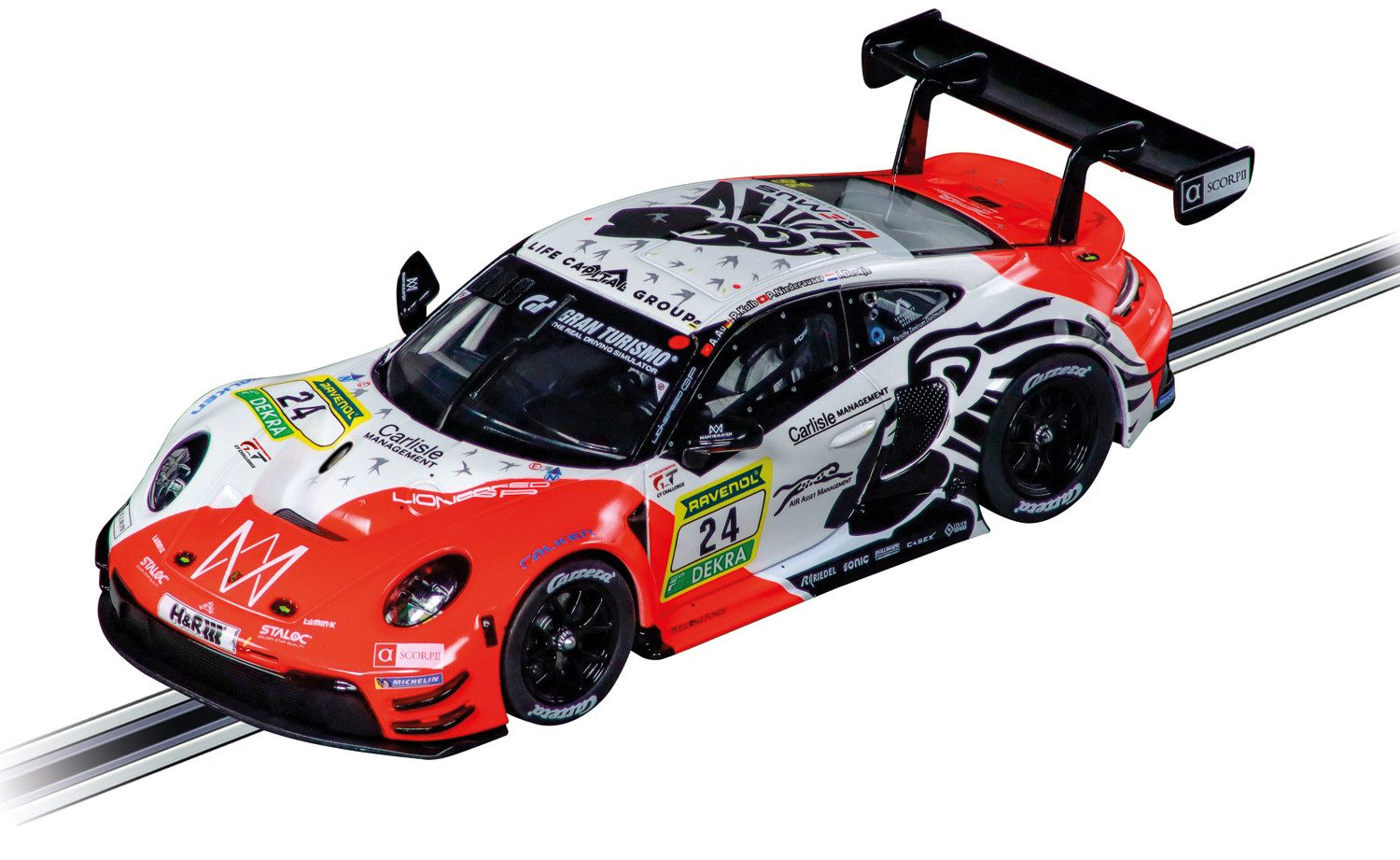 Carrera® Rennbahn-Auto Carrera 20027821 - Evolution Porsche 911 GT3 R "Lionspeed GP, No.24"