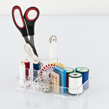 bremermann Make-Up Organizer Kosmetik-Organizer mit 8 Fächern für kleinere Produkte, transparent