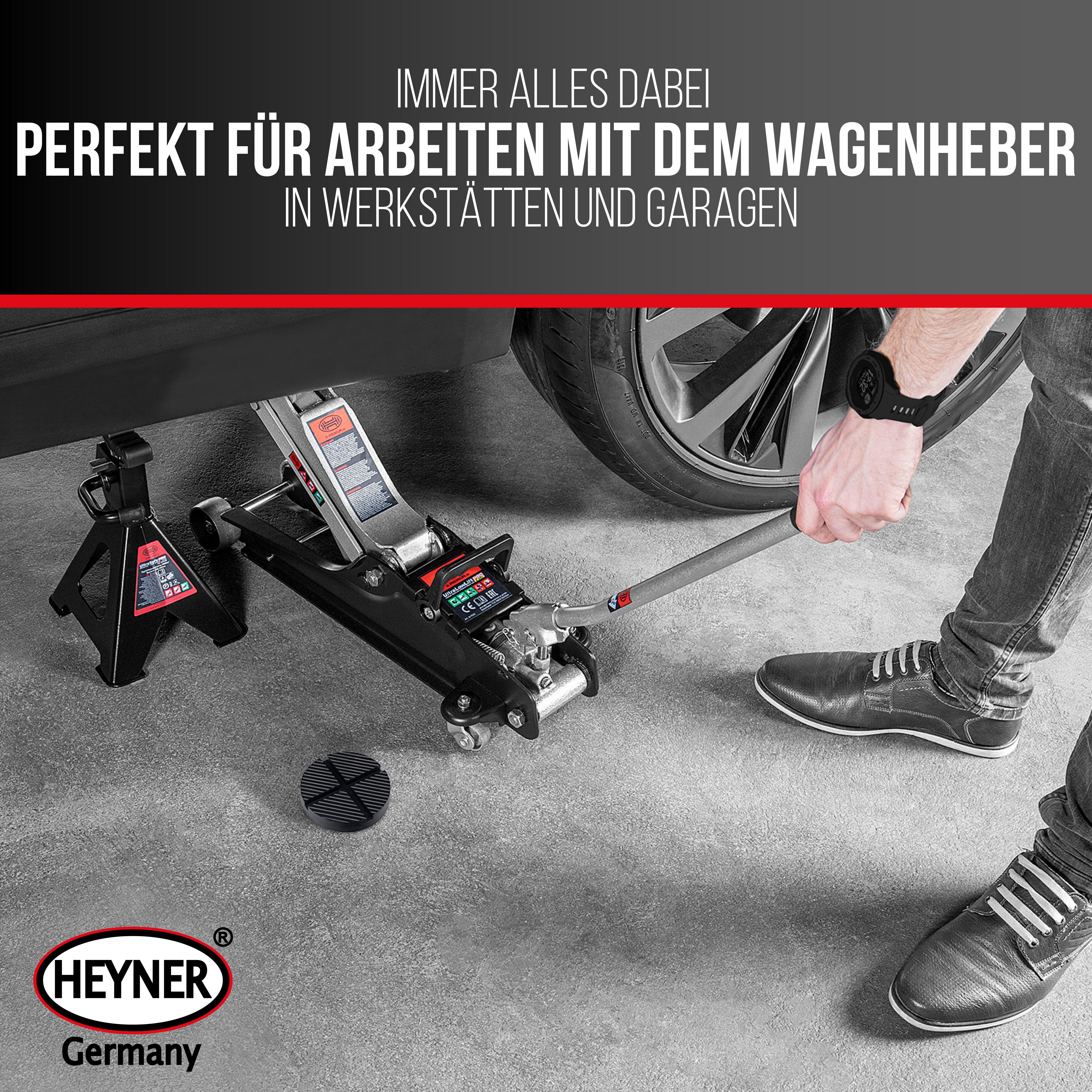 HEYNER Wagenheber Gummiauflage f. Rangierwagenheber Ersatzgummi für BMW MINI OPEL, 1-tlg. – Bild 5 von 5