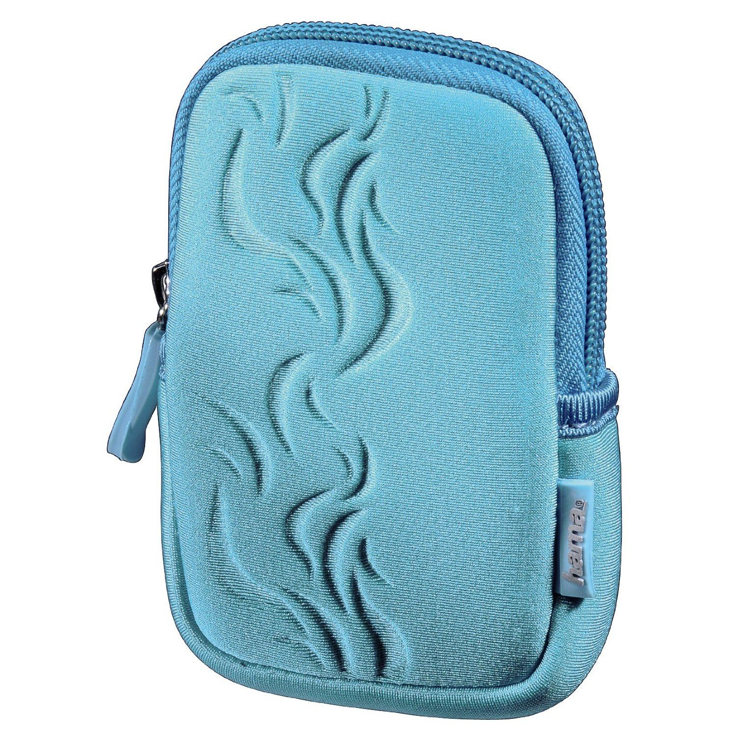 Hama Kameratasche Kamera-Tasche Fancy Neopren 50E Türkis, Gürtelschlaufe, Flexibles Neopren, Innenfach, für kleine Digitalkamera