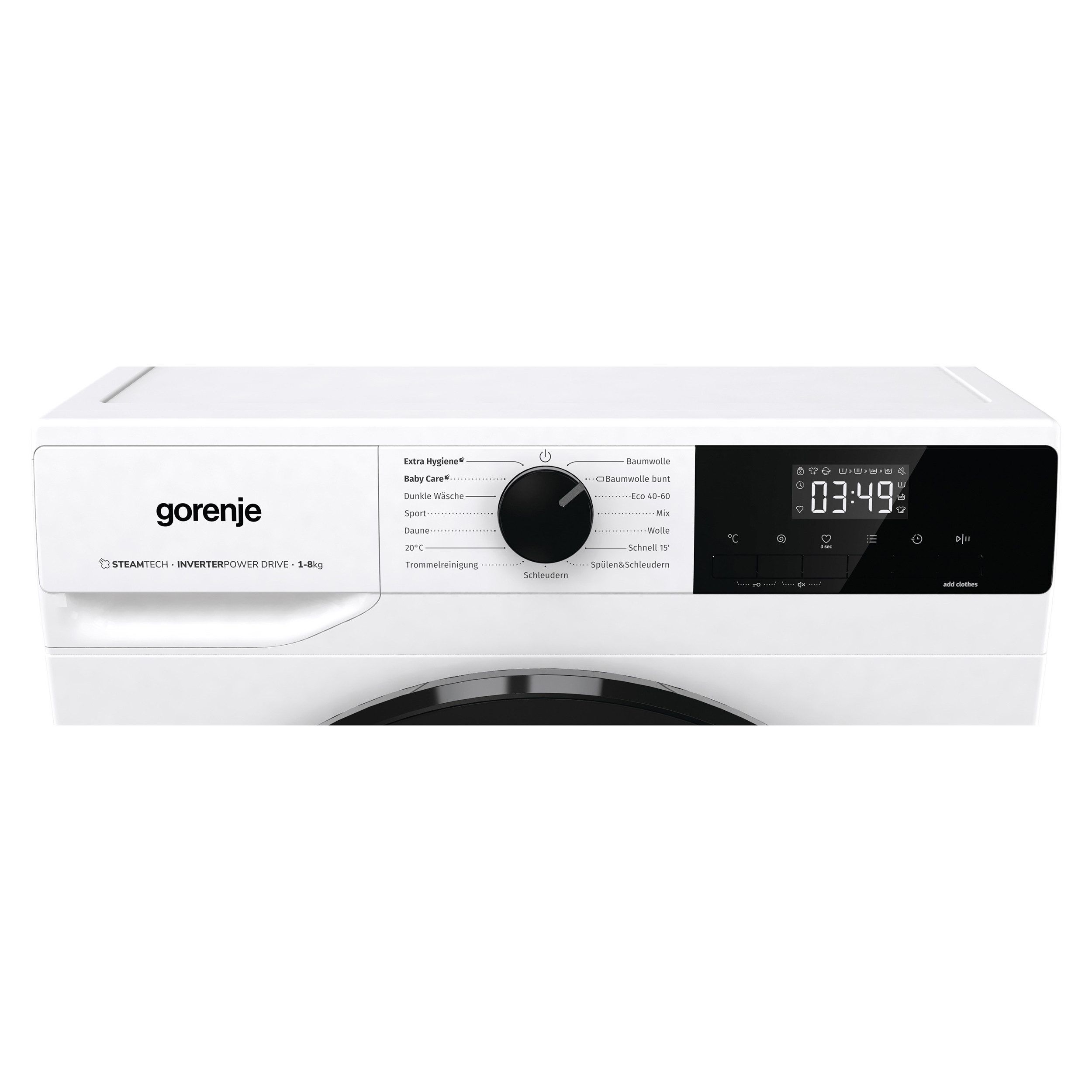 GORENJE Waschmaschine WNHAI 84 APS/DE, 8 kg, 1400 U/min, AquaStop, Dampf-Funktion, Kindersicherung – Bild 5 von 5